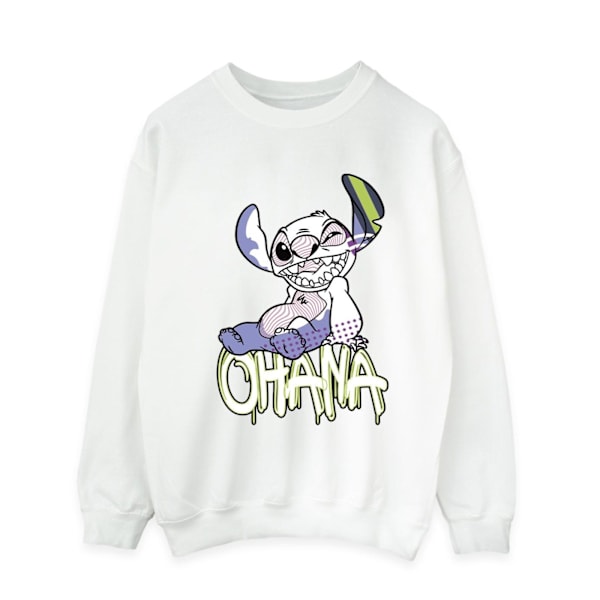 Disney Herr Lilo And Stitch Ohana Graffiti Sweatshirt L Vit White L