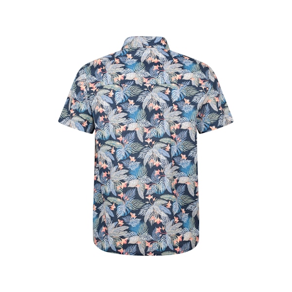 Mountain Warehouse Tropisk Kortärmad Skjorta Herr 3XL Blå Blue 3XL
