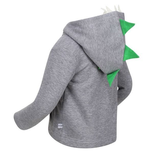Regatta Barn/Barn Greta Gris Dinosaurie Marl Fleecejacka 36 Grey 36-48 Months