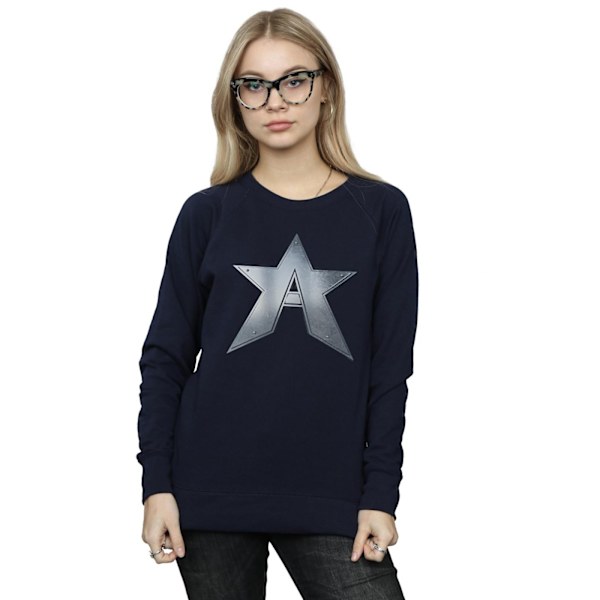 Marvel Dam/Kvinnor The Falcon And The Winter Soldier A Star S Navy Blue L