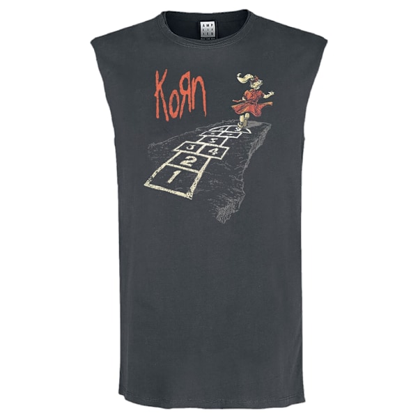 Amplified Unisex Vuxen Follow The Leader Hopscotch Tank Top XS Charcoal XS