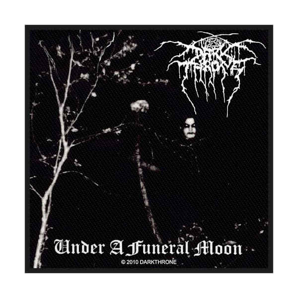 Darkthrone Under A Funeral Moon Vävda Patch En Storlek Svart Black One Size