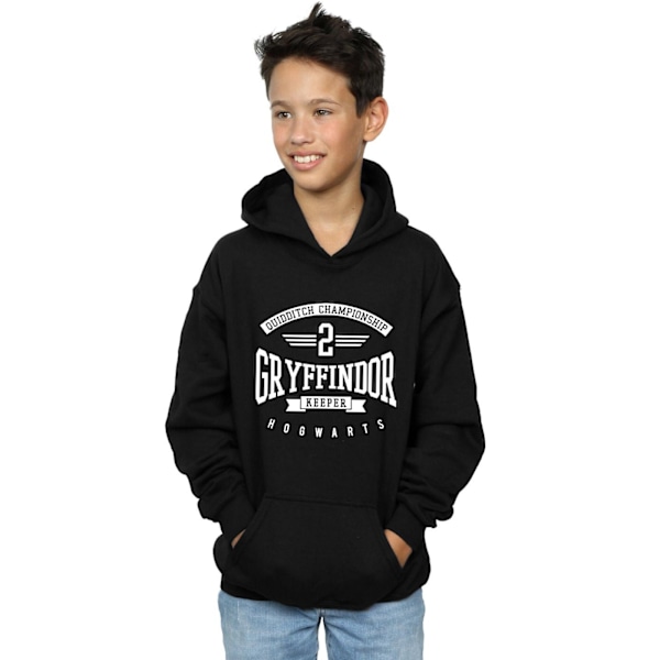 Harry Potter Pojkar Gryffindor Keeper Bomullströja 12-13 År B Black 12-13 Years