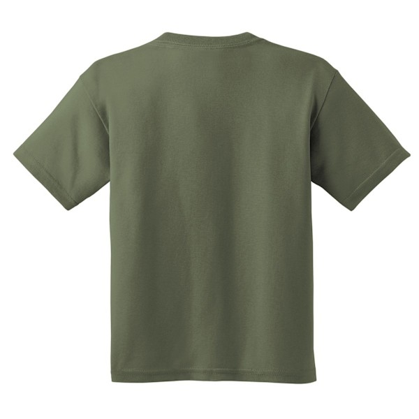 Gildan Youth Unisex Heavy Cotton T-Shirt L Military Green Military Green L