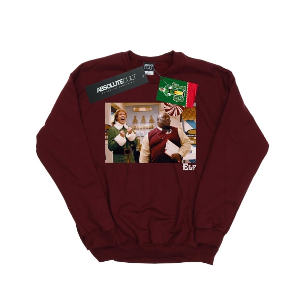 Elf Womens/Ladies Christmas Store Cheer Sweatshirt S Burgundy Burgundy S