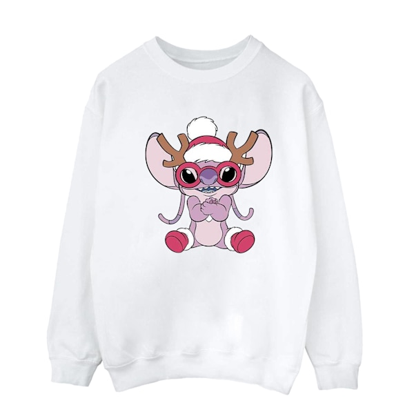 Disney Herr Lilo & Stitch Angel Ren Sweatshirt 3XL Vit White 3XL