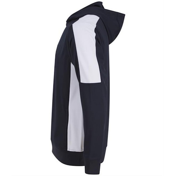 Finden & Hales Unisex Adult Team Contrast Panel Hoodie M Marinblå/Vit Navy/White M