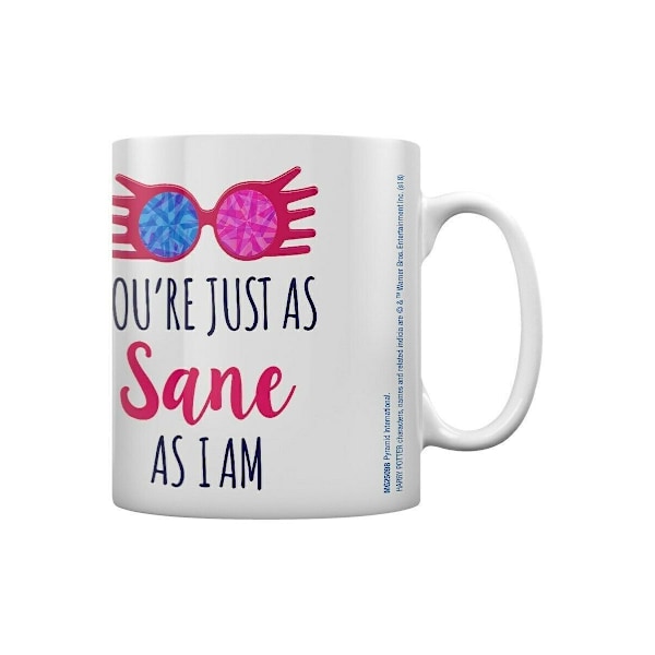 Harry Potter Just As Sane Mug One Size Vit/Svart/Rosa White/Black/Pink One Size