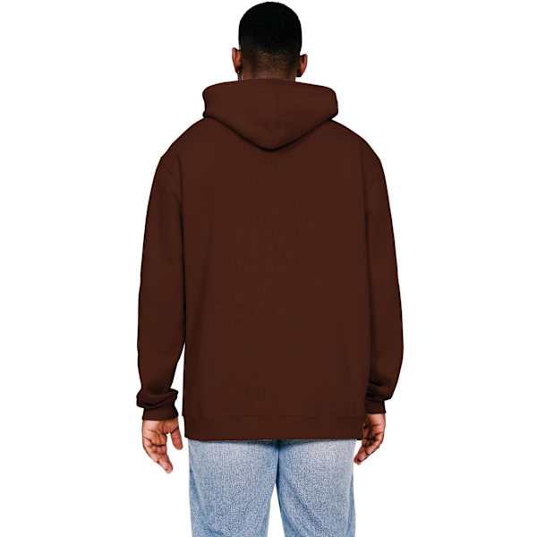 Casual Classics Herr Ringspun Bomull Hög Överdimensionerad Hoodie L Ch Chocolate L