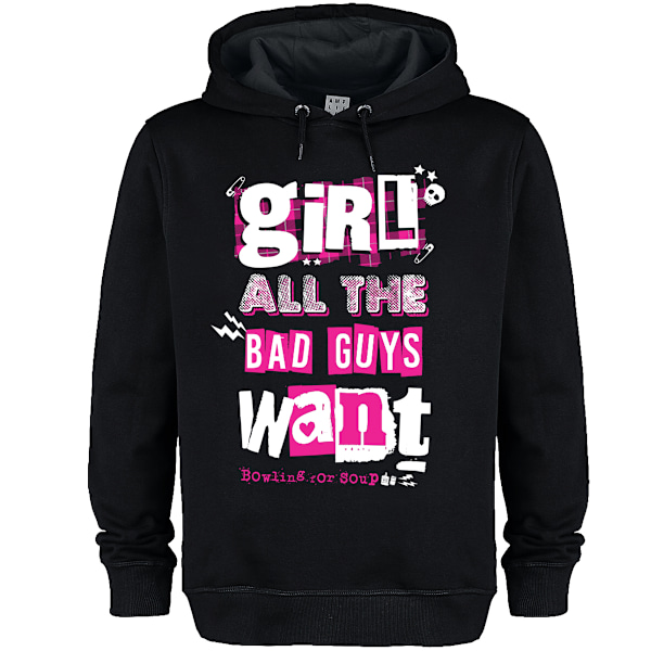 Amplified Unisex Vuxen Tjej All The Bad Guys Want Bowling For S Black M