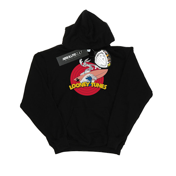 Looney Tunes Herr Bugs Bunny Surfing Hoodie M Svart Black M