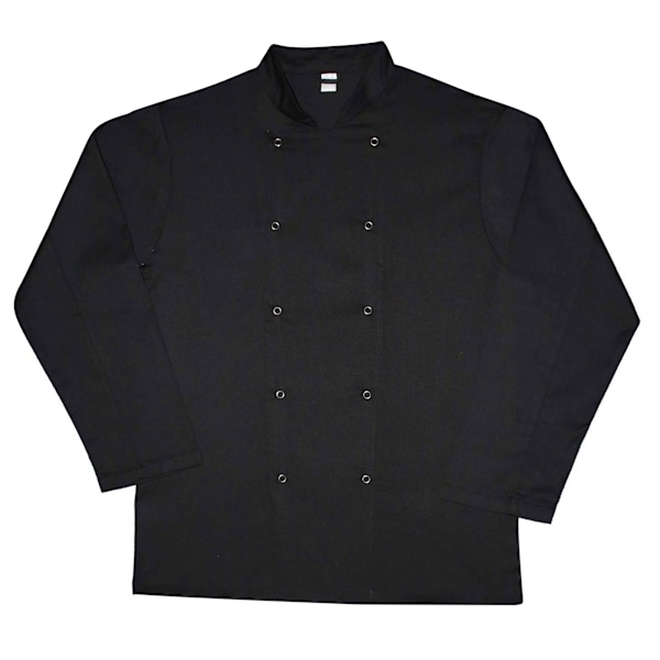 Dennys Unisex Vuxen Budget Långärmad Kockjacka 4XL Svart Black 4XL