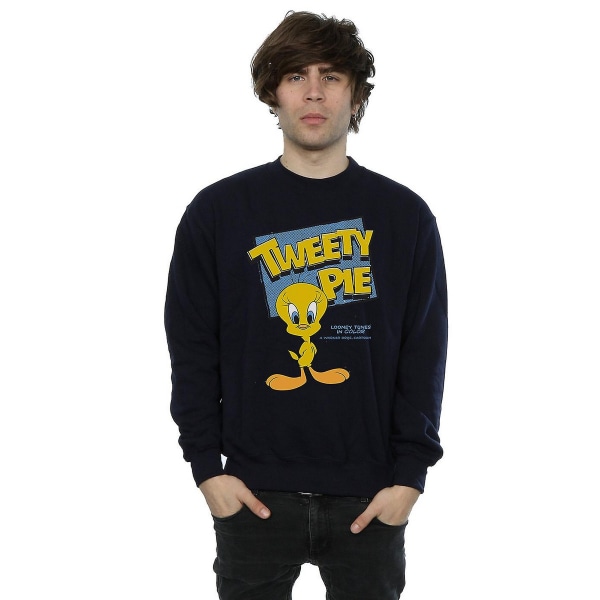 Looney Tunes Klassisk Tweety Bomullströja S Marinblå Navy Blue S