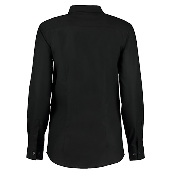 Kustom Kit Dam/Dam Oxford Skjorta med Lång Ärm, Figursydd Storlek 20 Black 20 UK