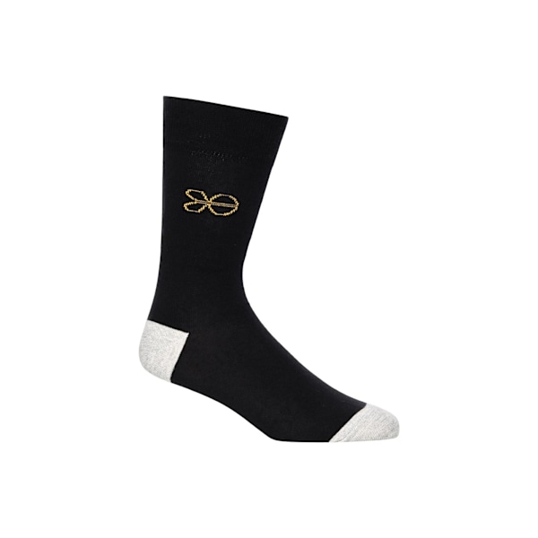 Crosshatch Mens Regaline Crew Socks (5-pack) One Size Black Black One Size