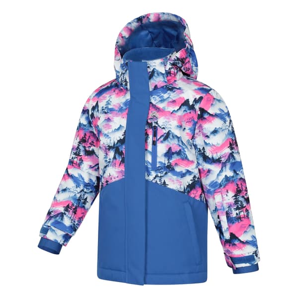 Mountain Warehouse Himalayan abstrakt skidjacka för barn Bright Pink 13 Years