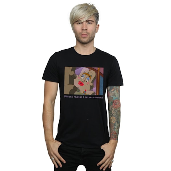 Disney Herrar Skönheten och Odjuret Madame De La Grande Bouche T-Shirt Black 4XL