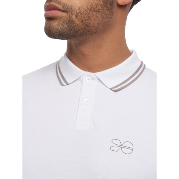 Crosshatch Herr Tarquin Poloskjorta XL Vit White XL