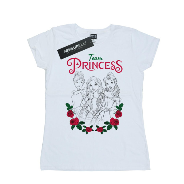 Disney Princess Dam/Dam Flower Team T-shirt i bomull M Whit White M
