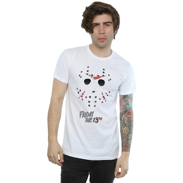 Fredag den 13:e herr Jason hockeymask T-shirt L vit White L