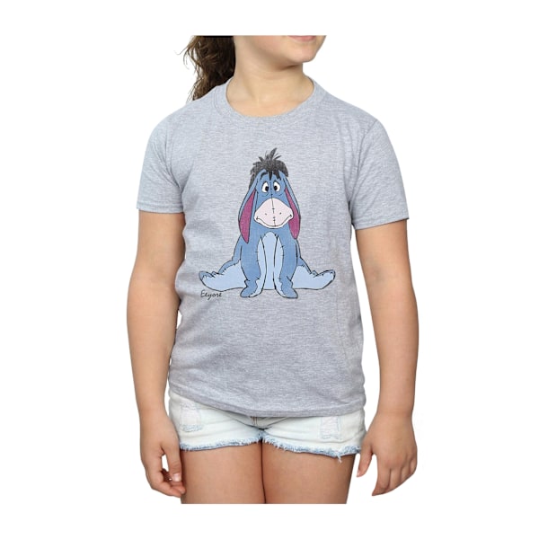 Winnie the Pooh flickor Eeyore T-shirt 9-11 år Sports Grey Sports Grey 9-11 Years