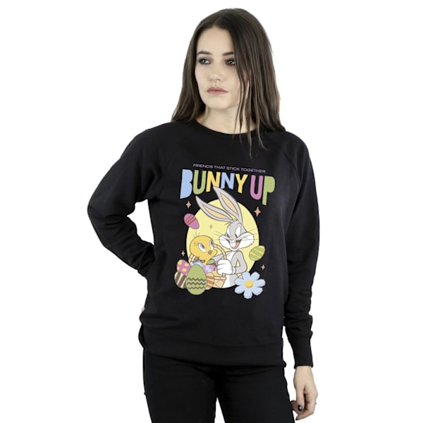 Looney Tunes Dam/Damer Bunny Up Sweatshirt L Svart Black L