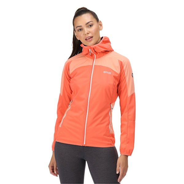 Regatta Dam/Kvinnor Tarvos IV Softshell Jacka 12 UK Neon Pea Neon Peach/Fusion Coral 12 UK