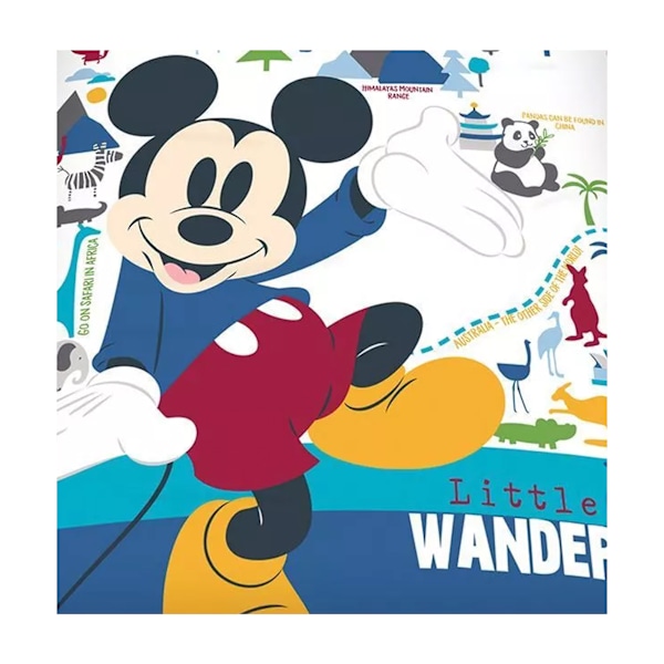 Disney Wanderer Mickey Mouse Påslakanset Junior Vit/Blå/ White/Blue/Green Junior