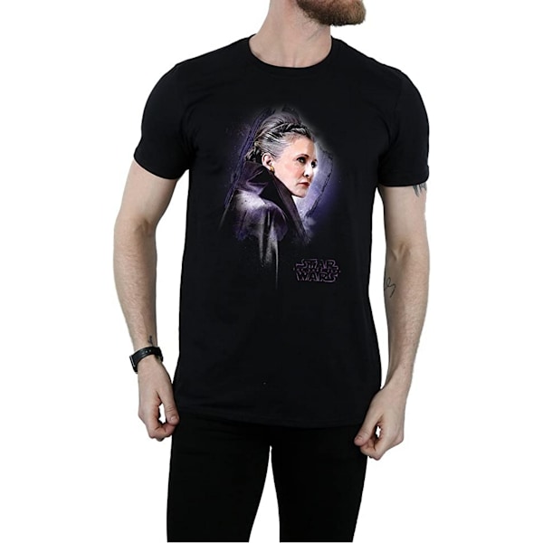 Star Wars: The Last Jedi Herr Princess Leia Borstad Bomull T-shirt Black S