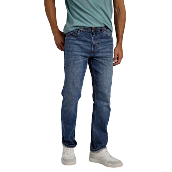 Weird Fish Edward Denim Stretch Straight Jeans 36R Indigo för Herr Indigo 36R