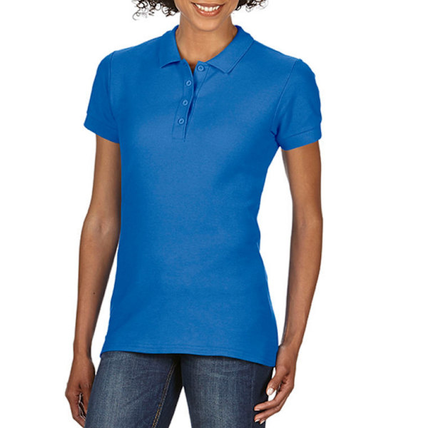 Gildan Dam/Dam Dubbel Piqué Poloskjorta S Royal Blue Royal Blue S