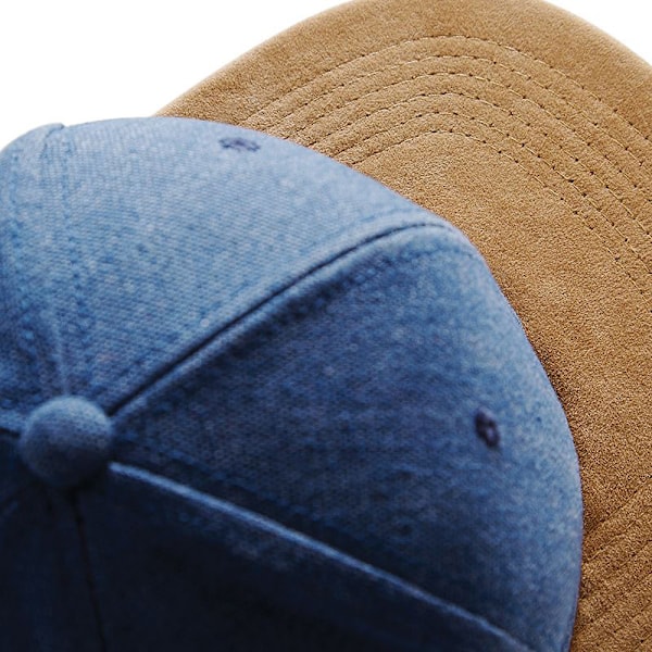 Beechfield Unisex Faux Suede Peak Snapback Cap En storlek Denim B Denim Blue One size