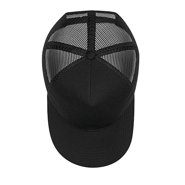 Beechfield Unisex Vuxen Microknit Snapback Trucker Cap One Size Black One Size