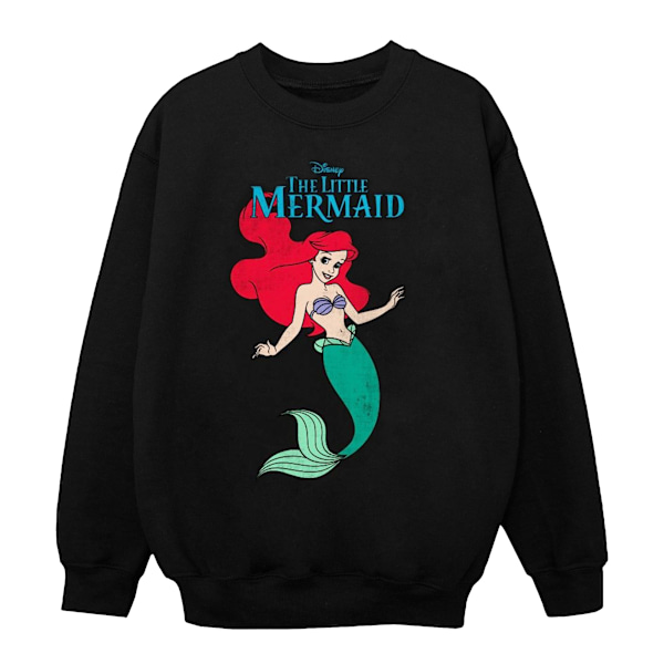 Disney Girls The Little Mermaid Line Ariel Sweatshirt 12-13 År Black 12-13 Years