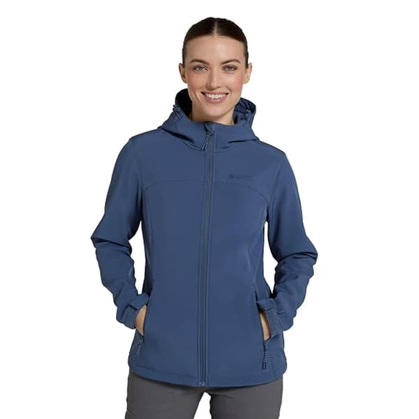 Mountain Warehouse Dam/Dam Exodus Vattenavvisande Soft Shell Blue 16 UK