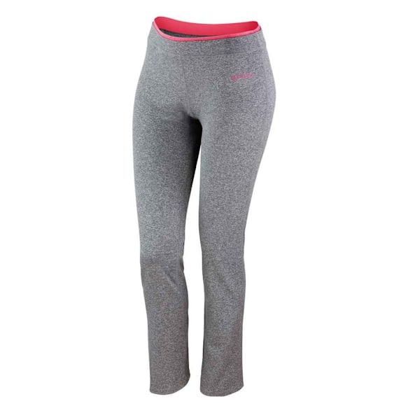Spiro Fitness Joggingbyxor för Kvinnor/Dam Storlek 12 UK Sportgrå/H Sports Grey/Hot Coral 12 UK