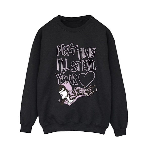 DC Comics Dam/Kvinnor Batman Batgirl I´ll Steal Your Heart Sweatshirt Black XL