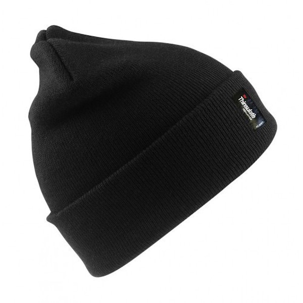 Result Unisex Lätt Termisk Vinter Thinsulate Mössa (3M 40g Black One Size