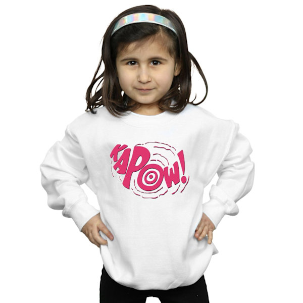 DC Comics Girls Batman TV-serie Kapow Sweatshirt 5-6 år Vit White 5-6 Years