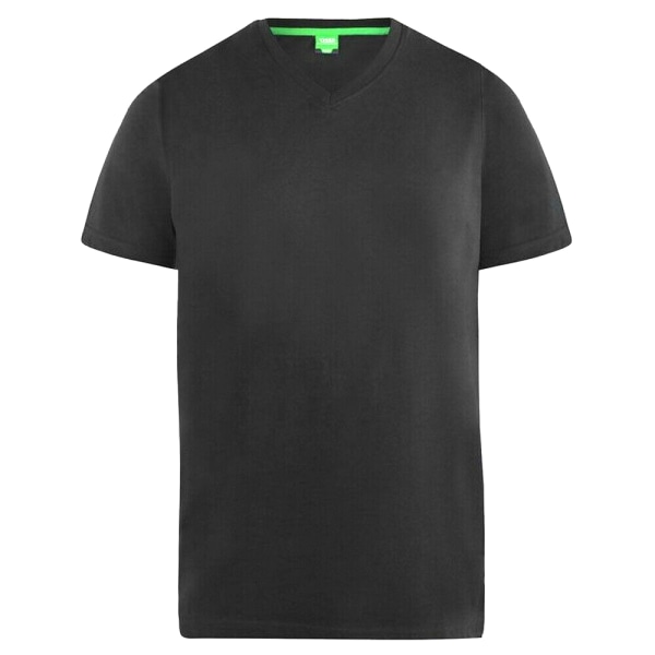 D555 Herr Fenton Kingsize T-shirts med rund hals (paket med 2) 5XL B Black/Grey 5XL