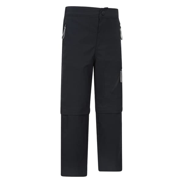 Mountain Warehouse Forest Vattenavvisande Zip-Off-byxor för barn Black 5-6 Years
