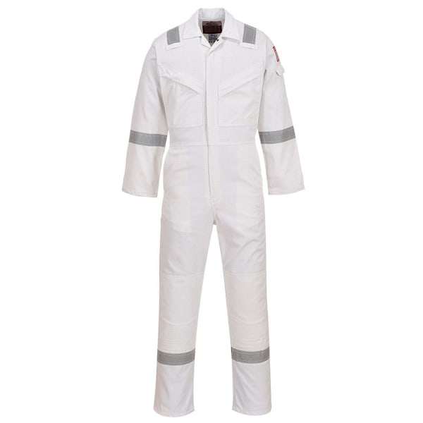 Portwest Unisex Vuxen Flamresistent Antistatisk Overall XL W White XL
