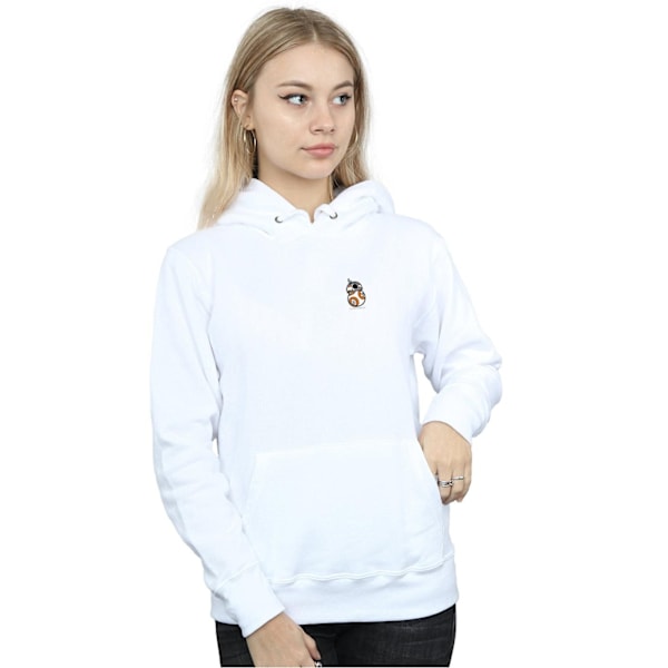 Star Wars Dam/Damer The Force Awakens BB-8 Brösttryck Huva White L