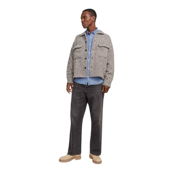 Jack And Jones Herr Relaxed Fit Vinter Overshirt M Choklad Chocolate M
