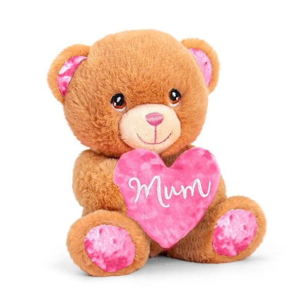 Keel Toys Mum Heart Nallebjörn En Storlek Honung Honey One Size