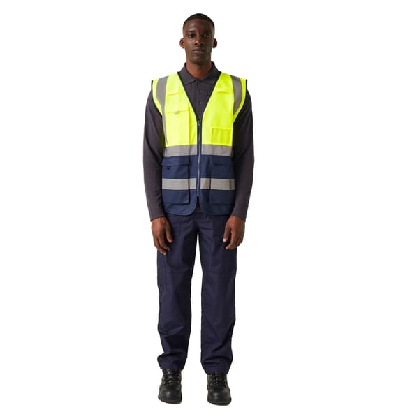 Regatta Professional Varselväst för män M Gul/Marinblå Yellow/Navy M