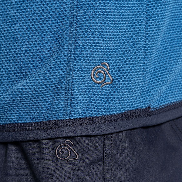 Craghoppers Expert Half Zip Active Fleece Top S Poseidon B för män Poseidon Blue Marl S