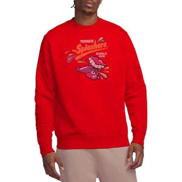 Dubble Bubble Unisex Vuxen Distressed Logo Sweatshirt M Röd Red M