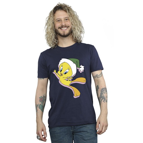 Looney Tunes Tweety Julhatt T-shirt M Marinblå Navy Blue M