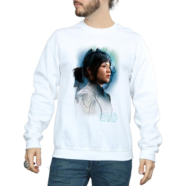 Star Wars The Last Jedi Rose Tico Borstad Sweatshirt L Vit White L